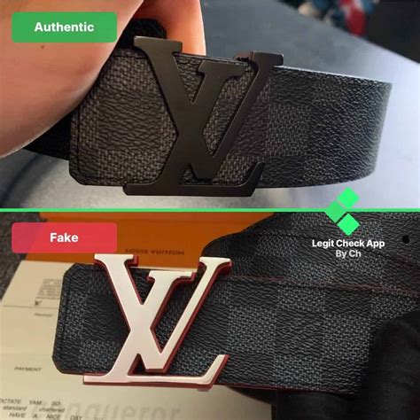 how to know a real louis vuitton belt